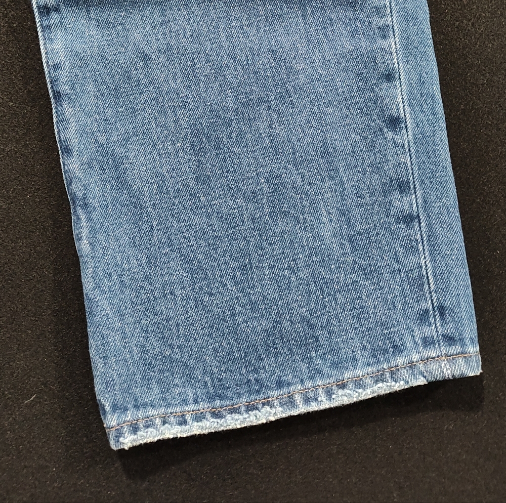 Madewell Women's Baggy Straight Classic Blue Denim Jeans, Size 28 - Picture 2 of 14